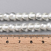 Baking Paint Transparent Glass Beads Strands DGLA-N011-6mm-01-4