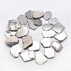 Electroplated Natural Agate Beads Strands G-K109-05-C-1