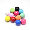 No Hole Spray Painted Brass Round Smooth Chime Ball Beads Fit Cage Pendants KKB-E003-M-12mm-1