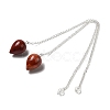 Natural Red Jasper Dowsing Pendulums G-R492-01S-10-1
