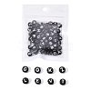 Craft Black Acrylic Beads SACR-YW0001-05-3