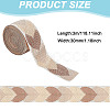Polyester Jacquard Leaf Ribbon for Garment Accessories OCOR-WH0097-23D-2