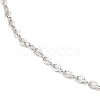 Non-Tarnish 304 Stainless Steel Cable Chain Necklace for Women NJEW-G104-03P-2