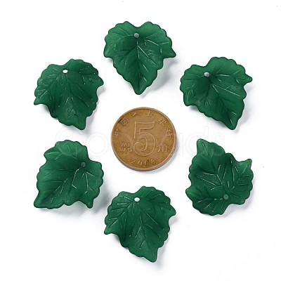 Autumn Theme Transparent Frosted Acrylic Pendants X-PAF002Y-29-1