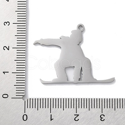 Anti-Tarnish 304 Stainless Steel Pendants STAS-S149-06P-1