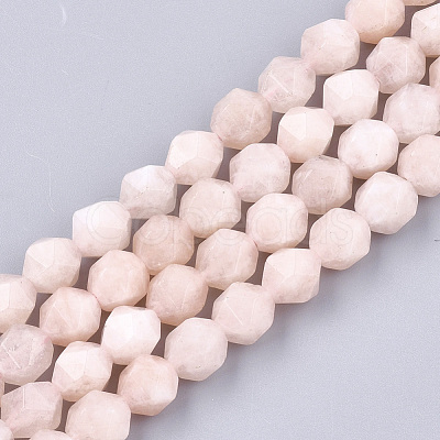 Natural Pink Morganite Beads Strands G-T108-28B-1