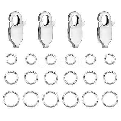 4Pcs 925 Sterling Silver Lobster Claw Clasps STER-PH0003-65-1