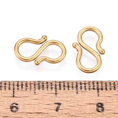 304 Stainless Steel S-Hook Clasps STAS-N125-23B-G-1
