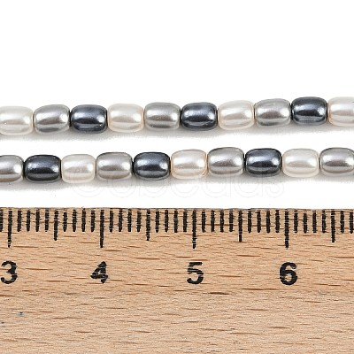 Electroplated Shell Pearl Beads Strands BSHE-H113-06B-02-1