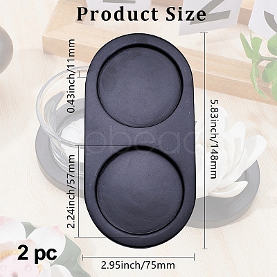 2Pcs Wood Pepper Grinder Holder DJEW-GF0001-65-1