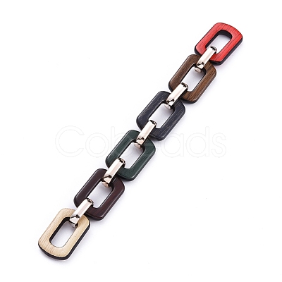 Handmade Acrylic Link Chains AJEW-JB00637-1