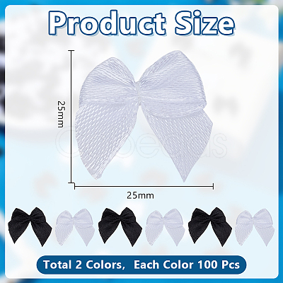 200Pcs 2 Colors Handmade Woven Accessories AJEW-AR0002-72-1