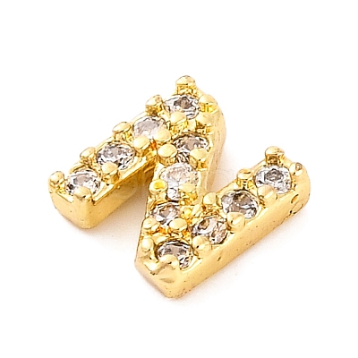 Rack Plating Brass Micro Pave Cubic Zirconia Cabochons KK-F874-04G-N-1