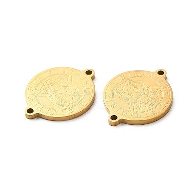 Ion Plating(IP) 304 Stainless Steel Connector Charms STAS-C074-11G-02-1