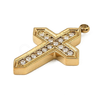 304 Stainless Steel Rhinestone Pendants LS-STAS-P430-01A-G01-1