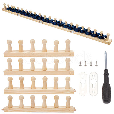Wooden Knitting Loom Frame KNIT-WH0007-003B-1