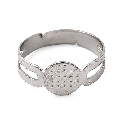 316 Stainless Steel Pad Ring Settings X-STAS-D375-03P-1