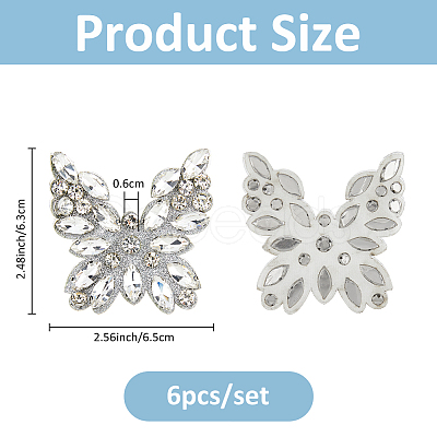 6pcs Glass Viscose Accessories Ornament Accesories DIY-FH0008-97-1