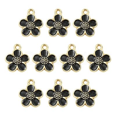 10Pcs Alloy Enamel Pendants FIND-FS0005-32A-1
