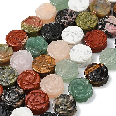 Natural Mixed Gemstone Beads Strands G-D354-D01-1