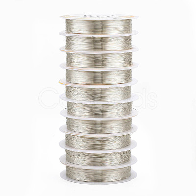 Round Copper Jewelry Wire CWIR-Q006-0.3mm-S-1