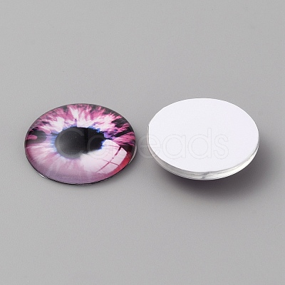 Glass Cabochons LS-GLAA-WH0033-75H-09-1