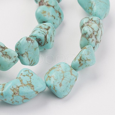 Natural Green Turquoise Beads Strands X-G-N0312-01-1