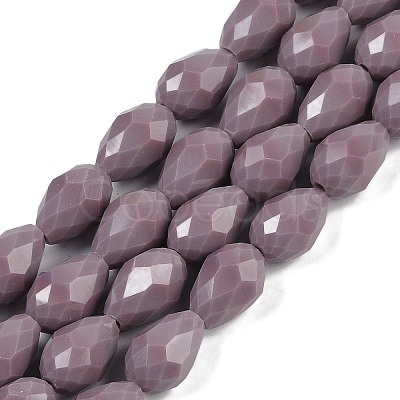 Opaque Solid Color Beads Strands EGLA-N013-P8mm-D09-1