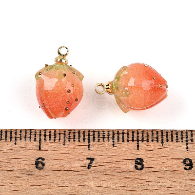 Handmade Flower Epoxy Resin Pendants KY-S163-103E-1