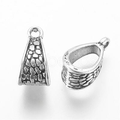Tibetan Style Alloy Tube Bails X-LF10385Y-NF-1