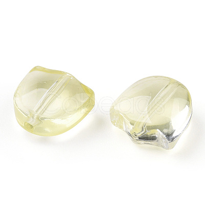 Spray Painted Transparent Glass Beads GLAA-T022-26-A04-1