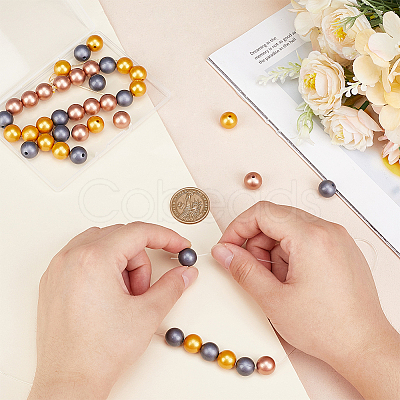 45Pcs 3 Colors Silicone Beads SIL-PH0001-23-1