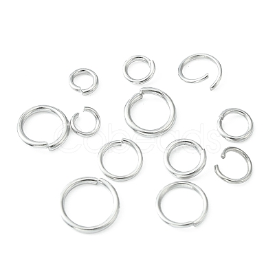 865Pcs 12 Styles 304 Stainless Steel Open Jump Rings STAS-YW0002-60-1