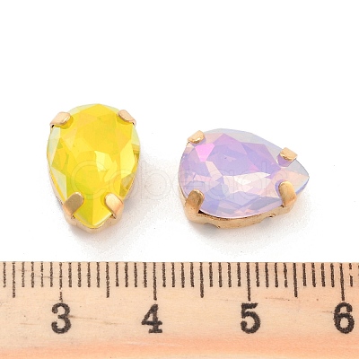 Teardrop Opal Sew On Rhinestones RGLA-G024-06A-G-1