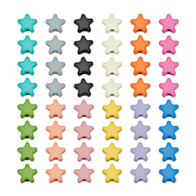 48Pcs 12 Colors Alloy Beads FIND-PH0020-03-1