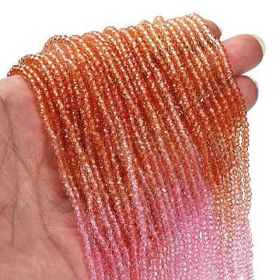 Transparent Painted Glass Beads Strands DGLA-A034-T1mm-A20-1