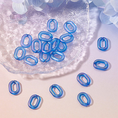 20Pcs Transparent Acrylic Quick Link Connectors OACR-TADJ0001-03J-1