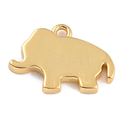 Golden Brass Enamel Pendants KK-P197-09A-G-1