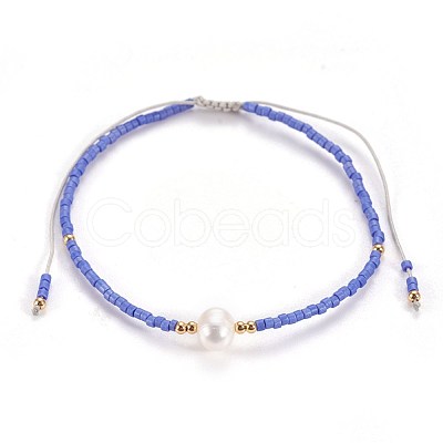 Nylon Thread Braided Bead Bracelets BJEW-E360-03-1