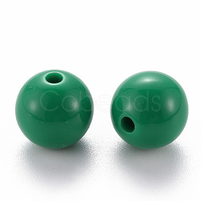 Opaque Acrylic Beads MACR-S370-C12mm-24-1