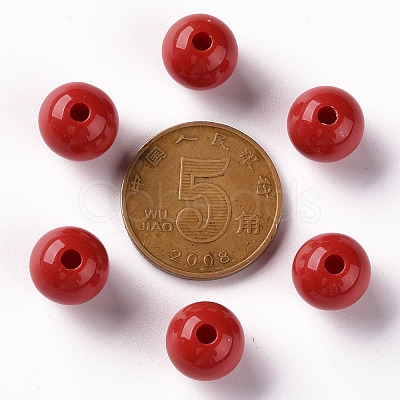 Opaque Acrylic Beads LS-X-MACR-S370-C10mm-A14-1