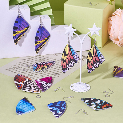 DIY Butterfly Wing Earring Making Kit DIY-TA0006-45-1