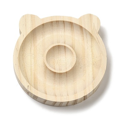 Beech Wooden Bangle & Bracelet & Finger Ring & Beads Display Holder Tray AJEW-D068-01C-1