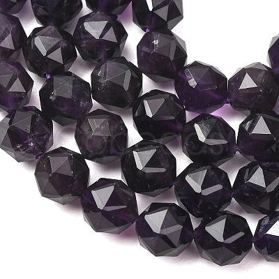 Natural Amethyst Beads Strands GG-CBA59DD-B01-10mm-1