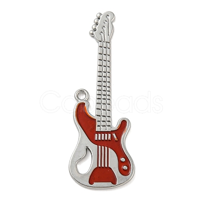 Platinum Plated Alloy Enamel Big Pendants PALLOY-M218-08P-01-1