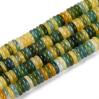 Dyed Natural White Jade Beads Strands G-T142-6mm-05D-1