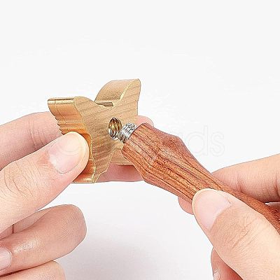 1Pc Brass Stamp Head DIY-OC0008-33C-1