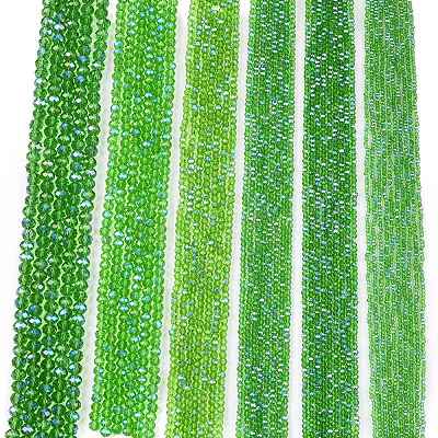 Electroplate Glass Beads Strands EGLA-A044-T1mm-L11-1