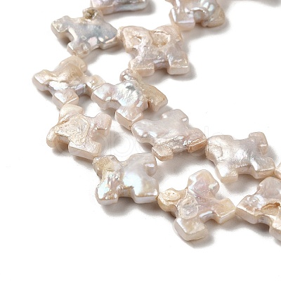 Natural Baroque Pearl Keshi Pearl Beads Strands PEAR-E016-005-1