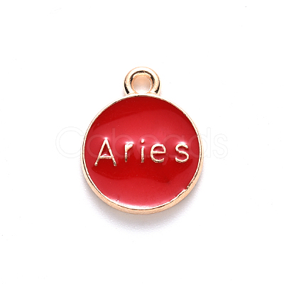Alloy Enamel Pendants X-ENAM-S124-01B-07A-1